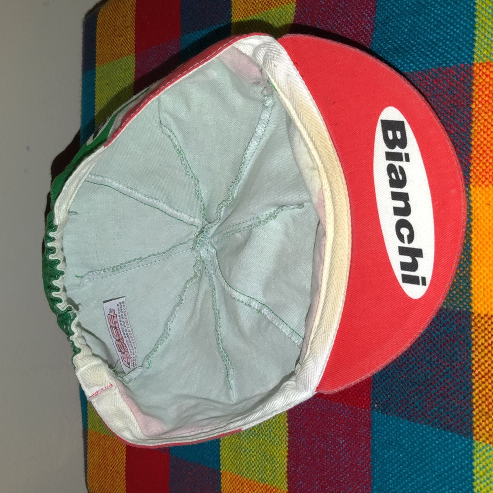 Bianchi Basic Bicycle Cycle Cap White Free Size B… - image 5